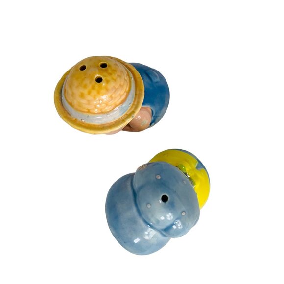 Enesco Pig Salt Pepper Shaker Set VTG Kitsch Farmhouse Kitchen Decor Cottagecore - Picture 9 of 13